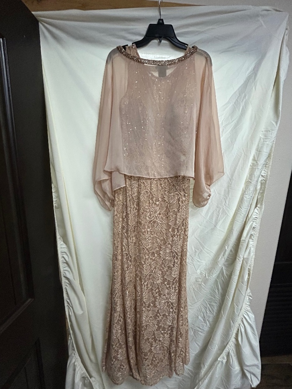 Women’s special occasion dress Size 16, rose gold
